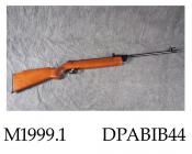 Air rifle, .22 calibre, series 70 model 79, made by Diana, 1970s
break action, adjustable reas