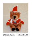 Brewster the bear in Santa Clause outfit 