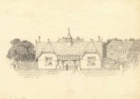 Drawing, pencil drawing, Toll House of Pier, Lee-on-the-Solent, Gosport, Hampshire, 1801