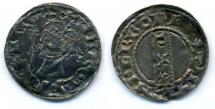 Coin, Anglo-Saxon, silver, issued by Harold II, moneyer, Anderbode, at Winchester, Hampshire, 1066.