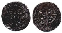 Coin, English, silver, found at Winchester, Hampshire, issued by Henry IV, at London, 1399 to 1413.