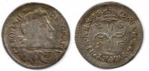 Coin, silver, issued by Charles II, 1679.