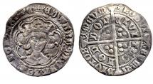 Coin, English, groat, excavated at Winchester, Hampshire, issued by Edward IV, at London, 1466 to 1467.