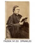 Photograph, Father Andrew Guidez, seated reading a book, taken by Garnier Arsene of Guernsey, 1859vol 1, page 8