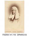 Photograph, vignette, Mr Dickenson, barrister, wearing a legal wig, taken by Elliott and Fry of Londonvol 1, page 17 - Counsel for Infant, during the various proceedings -