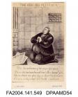 Photograph of a cartoon, the Claimant kneeling in prayer in a prison cell, with verse beneath, photograph taken by L Dolibo of Brightonvol 1, page 66