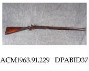 Shotgun, percussion lock, pigeon gun, 10 bore, made by Thomas Fletcher, London 1830s-40s