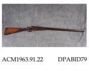 Shotgun, double barrelled shotgun, firing pinfire cartridges and with snap action, London proof, made by T Horsley, York, North Yorkshire, patent of 1863
