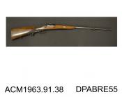 Rifle, 7.5mm caliber, small bore sporting rifle, with Werndl action, made in Austria c1870