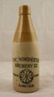 Stoneware beer bottle for the Winchester Brewery Co. Limited.