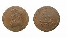 Token, copper alloy, issued at Emsworth, Havant, Hampshire, 1795.