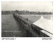 Photograph, pier and shore, Lee-on-the-Solent, Gosport, Hampshire, c1920