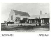 2 prints, photograph, St Matthew's Church and School, Gosport, Hampshire c1910