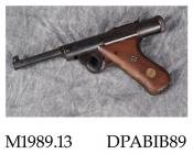 Air pistol, model 28, 5.5mm caliber, made by Haenal, Germany