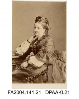 Photograph, Lady Radcliffe seated, taken by the London Stereoscopic and Photographic Companyvol 1, page 4 - The Family and Connections