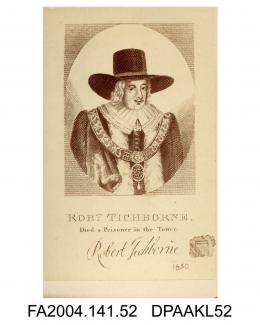 Photograph, 17th century engraving, Robert Tichborne, taken by William Savage of Winchestervol 1, page 8