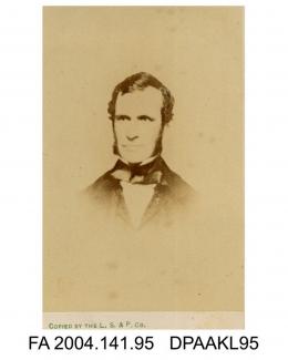 Photograph, copy of a daguerrotype or photograph, vignette, Mr James Dobinson, solicitor, copy taken by The London Stereoscopic and Photographic Companyvol 1, page 14 - Judge, Counsel, Solicitors engaged, on the Trial, in the Court of Common Pleas