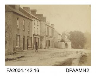 Photograph, view of the road opposite Cahir Barracks showing Mr Holohan's house, taken by R Vervega, 1869vol 2, page 19