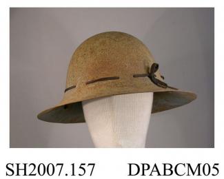 Helmet, civilian helmet, fire watcher's helmet,  steel, size 6 3/4, approximate height 190mm, approximate diameter 300mm, c1941