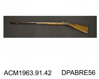 Rifle, reproduction 20 bore twin percussion hammer rifle