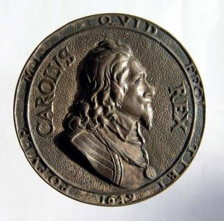 Sitefind, Charles I Memorial medal, collected from the Wakes, Selbourne, 2010.
