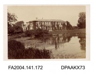Photograph, Tichborne House viewed from the lake, after the alterations 1n 1864, taken by William Savage of Winchestervol 1, page 24