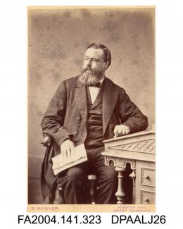 Photograph, Mr Charles Pannell or Parnell, seated at a desk, taken by J R Sawyer of Norwich and Great Yarmouthvol 1, page 40 - In T v. L Witnesses for the Defendants