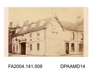 Photograph, The Swan Inn, Alresford, taken by the London Stereoscopic and Photographic Companyvol 1, page 62 - Views connected with the Trials.