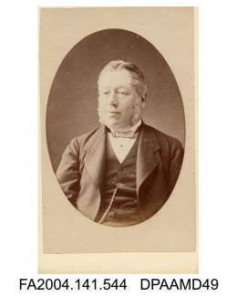 Photograph, oval, Mr M Bennett, shorthand writer, head and shoulders, taken by J Henderson of Perthvol 1, page 65 - Judges and court officials for Regina v Castro